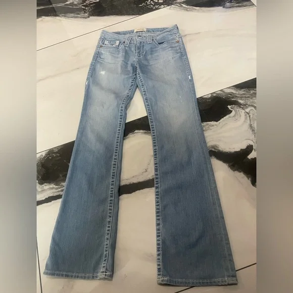 Big Star Blue Flare Wide Leg Jeans - Picture 1 of 9